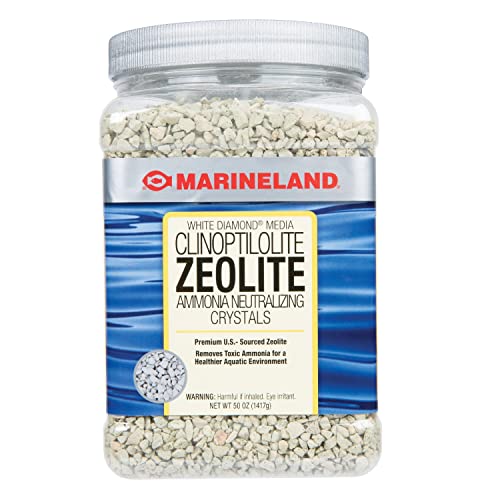 Marineland White Diamond 50 Ounces, Removes Toxic Ammonia, Aquarium Filter Media