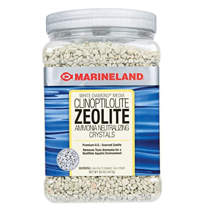 Marineland White Diamond 50 Ounces, Removes Toxic Ammonia, Aquarium Filter Media