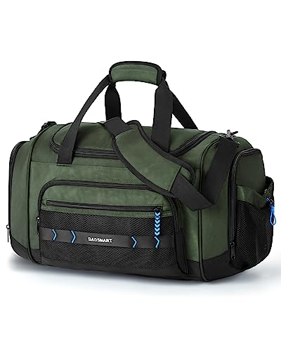 BAGSMART 4-IN-1 Gym Bag for Women Men, TSA Duffle Bag for Travel - color: Green