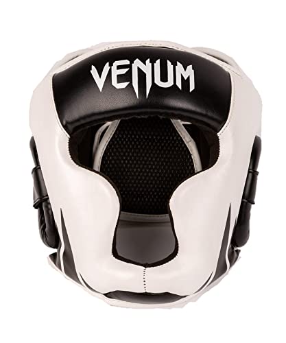 Venum Challenger Kids Headgear - color: Black/White, size: Large-Extra Large