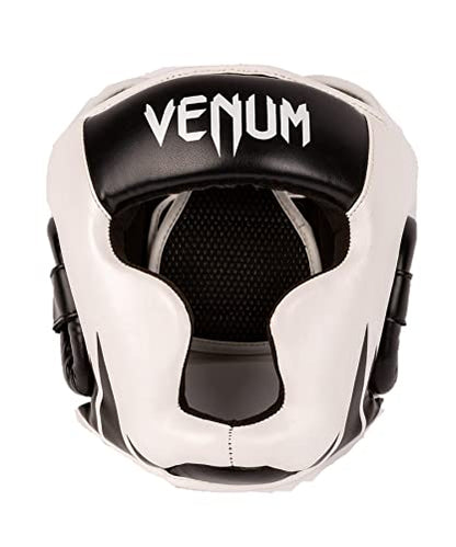 Venum Challenger Kids Headgear - color: Black/White, size: Large-Extra Large