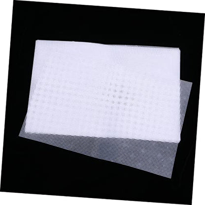 BESPORTBLE 5PCS Multi Purpose Plastic Mesh Grid Sheet for DIY Projects Cuttable Fish Tank Mesh Panel Sturdy and Flexible Crafting Material White - color: White