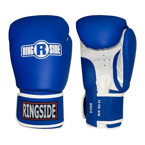 Ringside Striker Boxing Training Sparring Gloves - color: Blue/White, size: Small-Medium