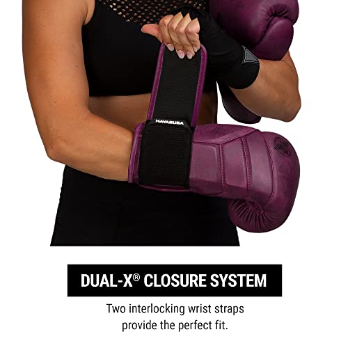Hayabusa T3 LX Leather Boxing Gloves | Leather Boxing Gloves, Training Gloves Men and Women, Sparring Gloves, Heavy Bag Gloves, 16oz Boxing Gloves, Muay Thai Gloves - color: Wine, size: 14oz