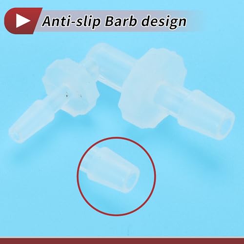 5 Pcs Aquarium Plastic Hose Barb Fitting 3/32" to 5/32" Hose Barb 90 Degree Elbow L Fitting Clear PP - size: 3/32"-5/32"