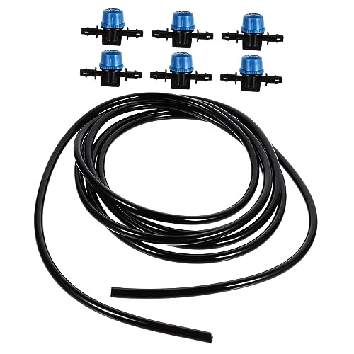 7-Piece Adjustable Aquarium Water Flow Control Set with Soft Silicone Hose Connector for Fish Tank