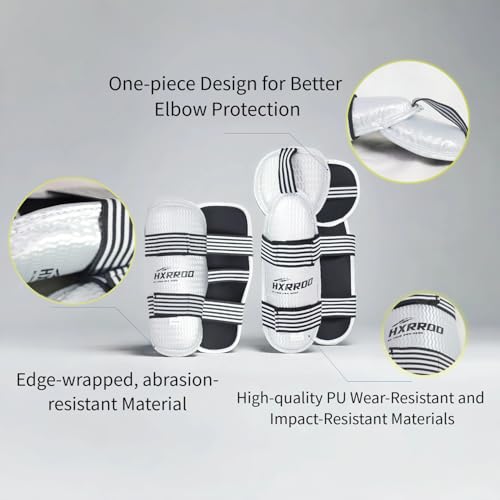 Taekwondo Shin Guards Arm Guard Protector Set for Kickboxing Martial Arts Taekwondo Karate Muay Thai Sparring Combat, Suitable for Youth and Adults