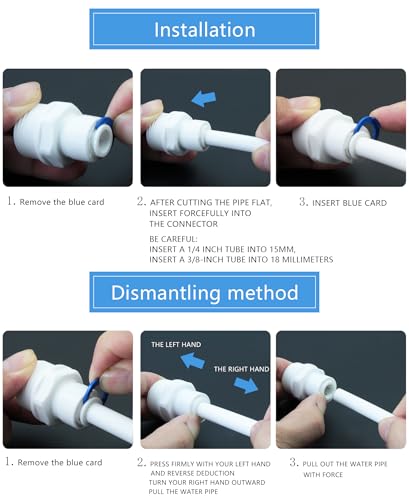 3/4"M to 3/8" Tube Push-Fit Adapter, 3 Pcs | Plastic quick connector for garden hoses, RO systems, pre-filters & water purifiers. - style: 3/8” Tube to 3/4” Male Thread
