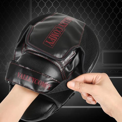 Valleycomfy Boxing Pads Punching Mitts for Training,Muay Thai,Martial Arts - color: Red