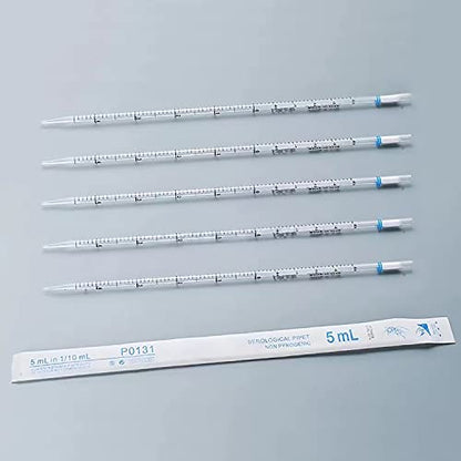 Serological Pipette - 5ml/Blue, Individually Wrapped(Case of 100)