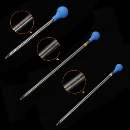 PATIKIL Graduated Dropper Pipettes Kit, 3 Pack 5ml/20ml/25ml Borosilicate Glass Pipette with Rubber Squeeze Bulb for Transfer Liquid for Lab, Chemistry - size: 5ml/20ml/25ml