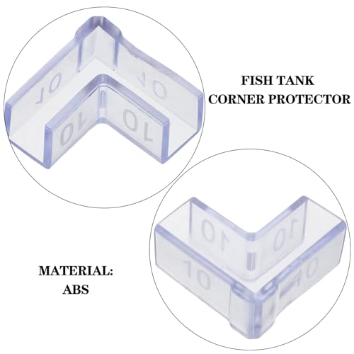 25pcs Aquarium Corner Guards PVC Edge Protectors 90 Degree Fish Tank Glass Corner Covers for 10mm Thick Glass Walls Safety Furniture Edge Guards