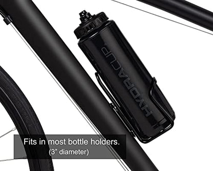 Hydra Cup - 4 Pack - 32 oz Squeeze Water Bottles, Sports Squirt Bottle | Fast flow valve for gym, team and sideline hydration. Fits most standard bike cages. Firm squeeze, no dribble.