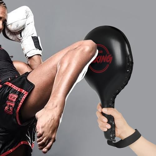 2 Pack Boxing Target Paddles for Taekwondo,MMA,Martial Arts | Kickboxing Striking Target Pads,Punching Kick Pads,Training Paddles - color: Red
