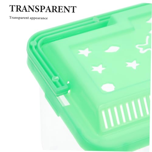BESTonZON Portable Handheld Aquarium for Betta Fish and Turtles Clear Transport Box for Small Aquatic Pets Sturdy Material Easy Pet Travel and Observation