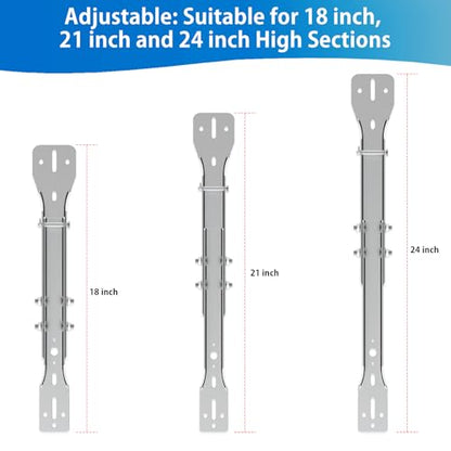 Garage Door Opener Reinforcement Bracket, Garage Door Bracket Replacement, Garage Door Opener Bracket, Garage Door Reinforcement Bracket (Adjustable to 18", 21" or 24")
