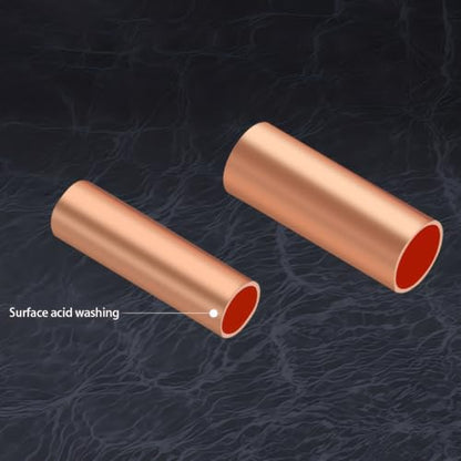 250pcs Wire Terminal connectors 7Size Electrical Butt Connector Copper Tube Connector Kits with Heat Shrink Tubing Wire Ferrules Kits