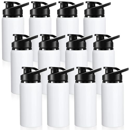 Domensi Aluminum Water Bottle Bulk - color: White, size: 17oz