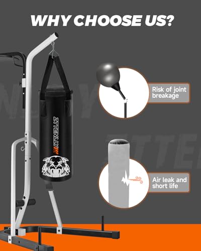 Kids Punching Bag with Gloves - PU Leather & Adjustable Height Strap - Boxing Bag Set for 3-8-14 Years Kids/Youth Great for Boxing, MMA, Kickboxing - style: 3-8 Years(Unfilled)