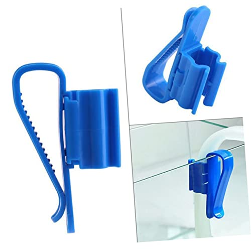 2pcs Plastic Fish Tank Aquarium Bucket Hose Holder Clip Bucket for Fish Tank Cleaning Aquarium Filtration Hose Clip Fish Tank Clean Pump Fixing Clamp Aquarium Filtration Hose Clamp