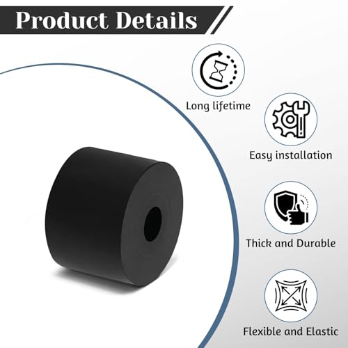 8 PCS Multi Purpose Rubber Spacer, 1-1/5" OD x 5/16" ID x 1" Thickness Rubber Washers for Screws, Anti Vibration Pads for Bolts, Car, Boat, Home (30 * 8 * 25mm) - size: 1-1/5" OD x 5/16" ID x 1" Thickness