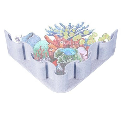 Aquarium Gravel Fence - Fish Tank Separator, Substrate Partition Sheet | Decorative Mud Barrier for Aquatic Plants, Divider Panel for Water Grass Sectioning, Fence for Fish Habitat