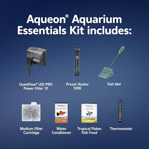 Aqueon Fish Tank Aquarium Essentials Starter Kit for 10 Gallon Tanks - size: 10 Gallon