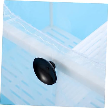 Generic Box Hatch Isolation Net Box Fish Tank Decor Pond Skimmer Net Kit Aquarium Water Hatching Fish Net Aquariums Incubator Feeder Aquarium Plants Tanks Cage Starter White Plastic