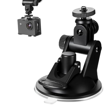2PCS Dash Cam Suction Cup Mounts, Car Camera Mount, Windshield and Dashboard Suction Cup Mounts, Camera Mount for Car Dashcam, GPS Driving DVR, Phone Bracket, Action Camcorder, Video Recorder