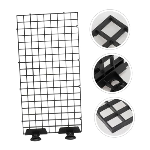 4sets Aquarium Divider with Plastic Grate Isolation Board for Fish Tank Easy Installation Sturdy Crate Diffuser Grid Panel Bottom Tray for Multiple Species