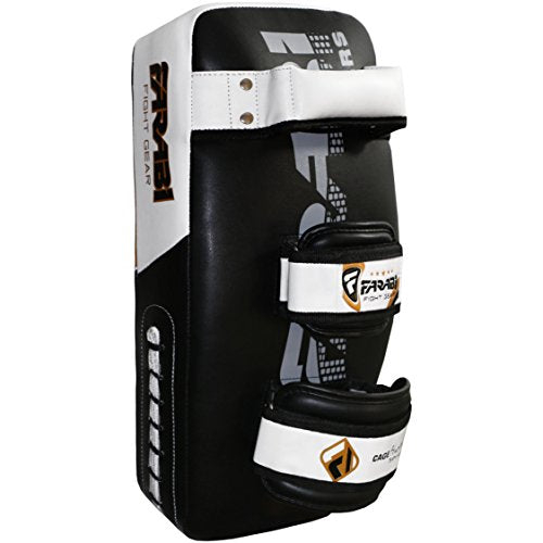 Farabi kick Shield Thai pad MMA Muay Thai Shield Curved Pads Martial Art Training Pads Boxing Strike pad Curved Arm Pad MMA Focus pad Muay Punch Shield - size: Single