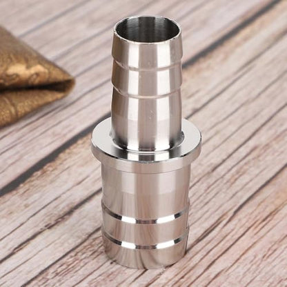 Silver Stainless Steel Aquarium Pipe Adapter Leak-Proof Joint Water Connector Fitting for Fish Tank Air Pump(16mm to 22mm) - size: 16mm to 22mm