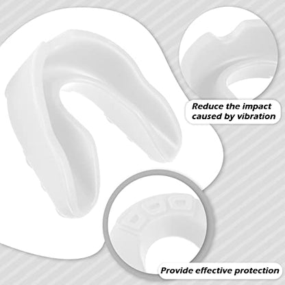 Frienda 50 Pcs Youth Football Mouth Guards Bulk Mouthpiece - color: White