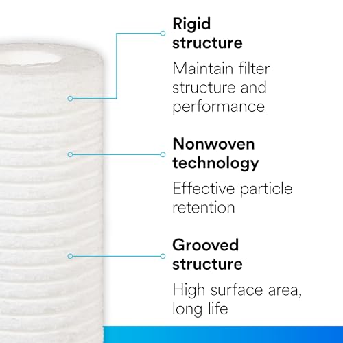 3M Aqua-Pure AP110 Genuine Replacement Whole House Standard Sump Replacement Water Filter Drop-in Cartridge, 5-Micron Sediment, Sand, Dirt, Rust - style: AP110 (single cartridge), 5 micron sediment