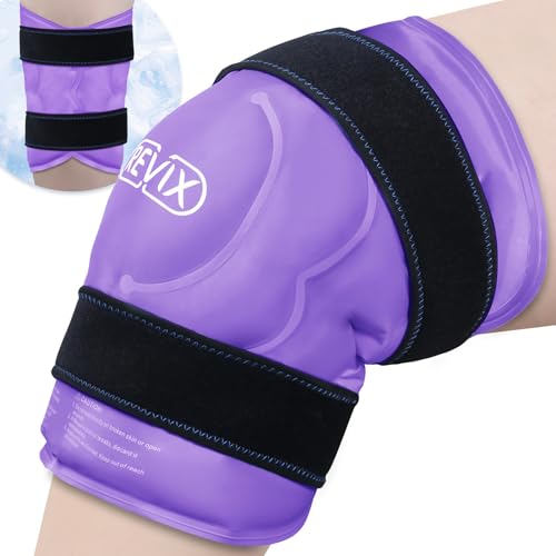 REVIX 20" XXXL Ice Pack for Knee Discomfort, Extra Large Cold Pack, Purple - style: Purple-1 Pack