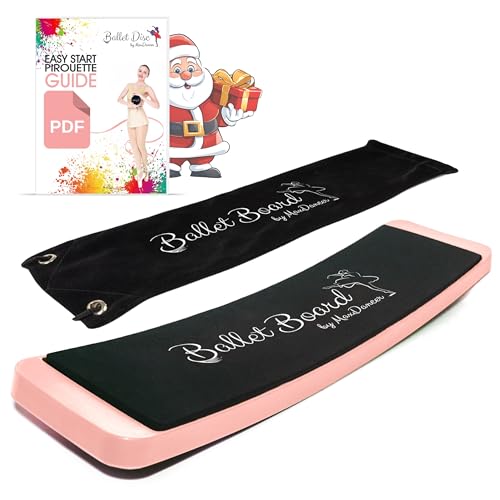 Ballet Turning Spin Board for Dance and Figure Skating. Portable Training Equipment for Dance. Make Your Turns, Pirouette and Balance Better. - color: Cream with a bag