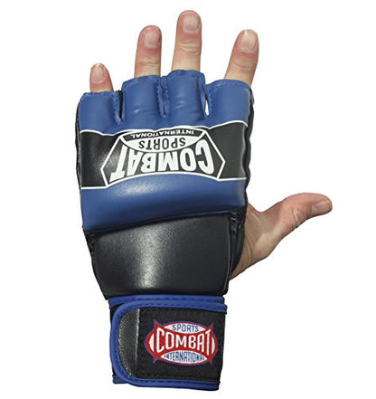 Combat Sports Pro Style Grappling MMA Gloves - color: Blue, size: X-Large