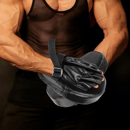 Zerodeko 2pcs Curved Muay Thai Hand Pads Boxing Focus Mitts with Five Digit Hold Ergonomic Design for Punching Strike Shield Sparring Training Taekwondo Kickboxing