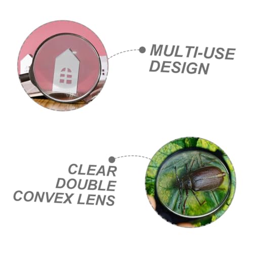 Cabilock 10pcs Optics Educational Kit Double Convex Lens Magnifying Acrylic Material Physics Lab Science Experiment Tool