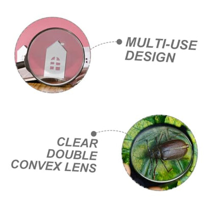 Cabilock 10pcs Optics Educational Kit Double Convex Lens Magnifying Acrylic Material Physics Lab Science Experiment Tool