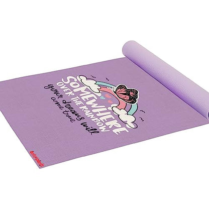 Antsy Pants Kids Yoga Mat - Non-Slip Exercise Mat, 60" x 24", 3mm - color: Rainbow
