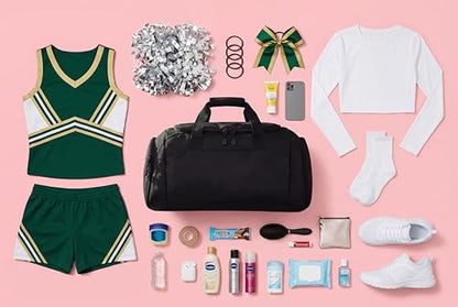 Personalized Cheerleading Duffel Bag with Custom Name – Cheer Team Gym Bag for Girls, Competition Travel Bag, Custom Team Colors & Year - color: Pink, style: Cheerleading