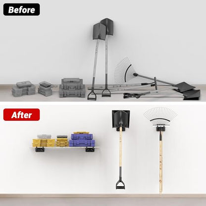 Ultrawall Garage Storage Hooks, Heavy Duty Steel Tool Organizer - size: 4 PCS
