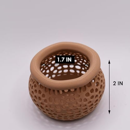 Aquarium Plant Pot Holders, Aquatic Plant Holder, Securely Hold Aquatic Plants, Promoting Healthy Root Growth, Fish Tank Aesthetic (Set of 2 (Natural Brown)) - color: Set of 2 (Natural Brown)