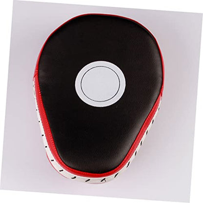 1pair Handheld Boxing Training Pads Curved Focus Mitts for MMA Taekwondo Kickboxing Karate Red Black Design for Use Gym Training