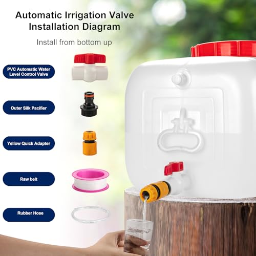 13.2 Gallon Water Tank with Faucet, Water Storage Container for Camping, Portable First Aid Water Storage for Outdoor Hiking, RV, Autonomous Driving Tour, 23.6 x 13 x 13.7in - size: 23.6 x 13 x 13.7in