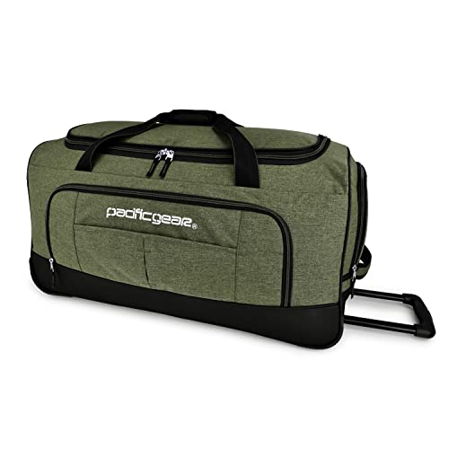 Pacific Gear Duffel Bag with Rolling Wheels - color: Green, size: 30 inch