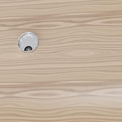 Desk Grommet 2 Inch 50mm, Zinc Alloy Computer Desk Wire Hole Cover, Office Desktop Cord Cable Hole Metal Ring, Brushed Silver