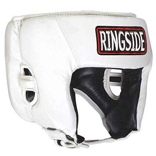 Ringside Competition-Like Boxing Headgear Without Cheeks - color: White, size: Large