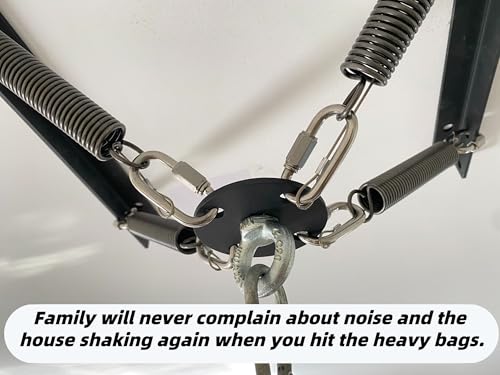 Heavy Bag Hanger Noise and Vibration Dampening Design Ceiling or Open Floor Joist Mount for Heavy Punching Bags - color: A.Up to 140 LBS